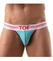Jockstrap French – Bequemer Halt mit elastischem Jacquardbund, Türkis | TOF