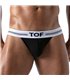 Jockstrap French – Bequemer Halt mit elastischem Jacquardbund, Schwarz | TOF