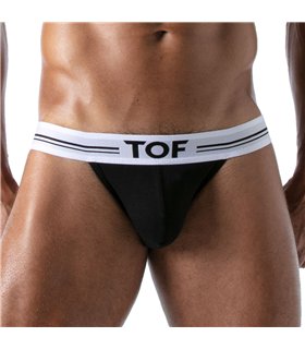 Jockstrap French – Bequemer Halt mit elastischem Jacquardbund, Schwarz | TOF