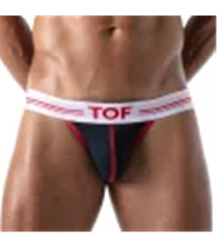 Jockstrap French – Bequemer Halt mit elastischem Jacquardbund, Marineblau | TOF