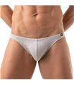 Herren Bikini-Slip mit vorgeformtem Komfort-Vordertasche, Grau | TOF