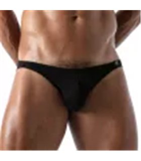 Herren Bikini-Slip mit vorgeformtem Komfort-Vordertasche, Schwarz | TOF Herren Bikini-Slip mit vorgeformtem Komfort-Vordertasche, Schwarz | TOF