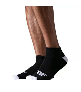 Sneakersocken mit weichem Frottee & kontrastfarbenen Details, Schwarz-Weiß | TOF