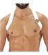 Herren Brust-Harness mit elastischem Komfort & fluoreszierendem Look, Weiß | TOF