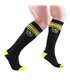Fußsocken – Sportlich und gepolstert, Schwarz-Gelb  | TOF