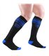 Fußsocken – Sportlich und gepolstert, Schwarz-Blau  | TOF