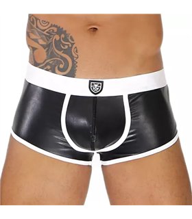 Boxershorts Herren mit hinten offen und FrontBeutel, Schwarz-Weiß | TOF