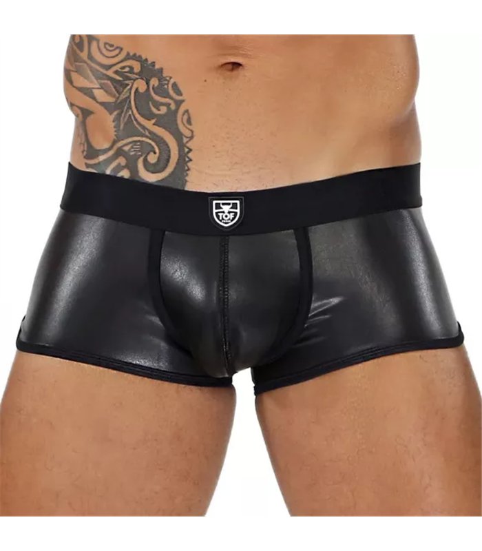 Boxershort, nahtlos & elastisch mit betonter Fronttasche, Schwarz | TOF Paris