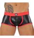 Boxershorts mit Komfort-Beutel, nahtlos & low-waist, schwarz-rot | TOF Paris