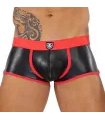 Boxershorts mit Komfort-Beutel, nahtlos & low-waist, schwarz-rot | TOF Paris