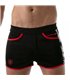 Shorts, Schwarz Camouflage – sportliches Design mit Reißverschlusstasche | TOF