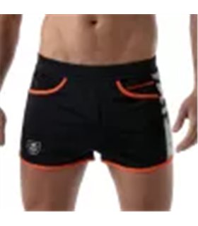 Shorts, Marineblau Camouflage – sportliches Design mit Reißverschlusstasche | TOF