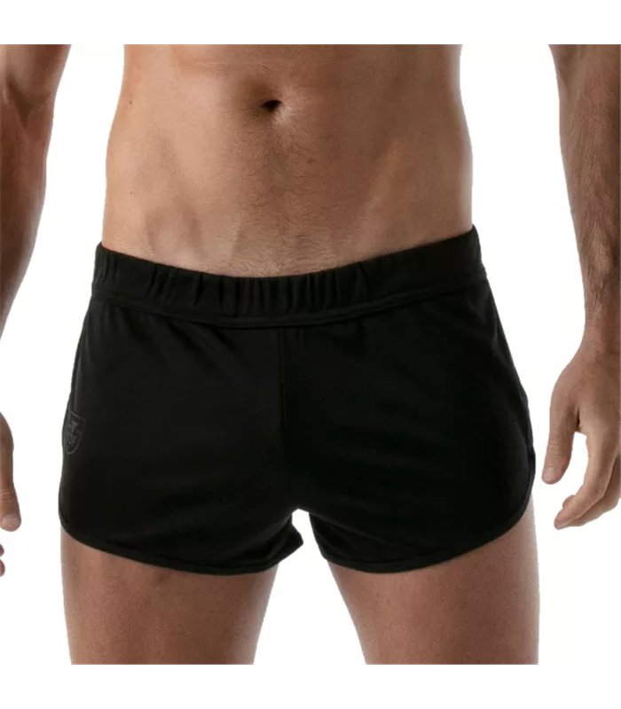 Laufshorts mit UV-Schutz und antibakteriellem Mikrofasermaterial, Schwarz | TOF