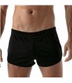 Laufshorts mit UV-Schutz und antibakteriellem Mikrofasermaterial, Schwarz | TOF