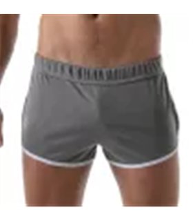Laufshorts mit UV-Schutz und antibakteriellem Mikrofasermaterial, Grau | TOF Laufshorts mit UV-Schutz und antibakteriellem Mikrofasermaterial, Grau | TOF