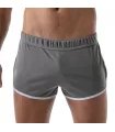 Laufshorts mit UV-Schutz und antibakteriellem Mikrofasermaterial, Grau | TOF