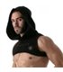 Herren Hoodie Harness – Reflektierende Kante & Komfort aus Baumwolle, Schwarz | TOF