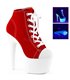 Canvas High Heel Sneakers ADORE-700SK-02 - Red
