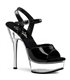 Platform High Heels ALLURE-609 - Black/Clear