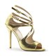 High-Heeled Sandal AMUSE-15 - Gold Metallic