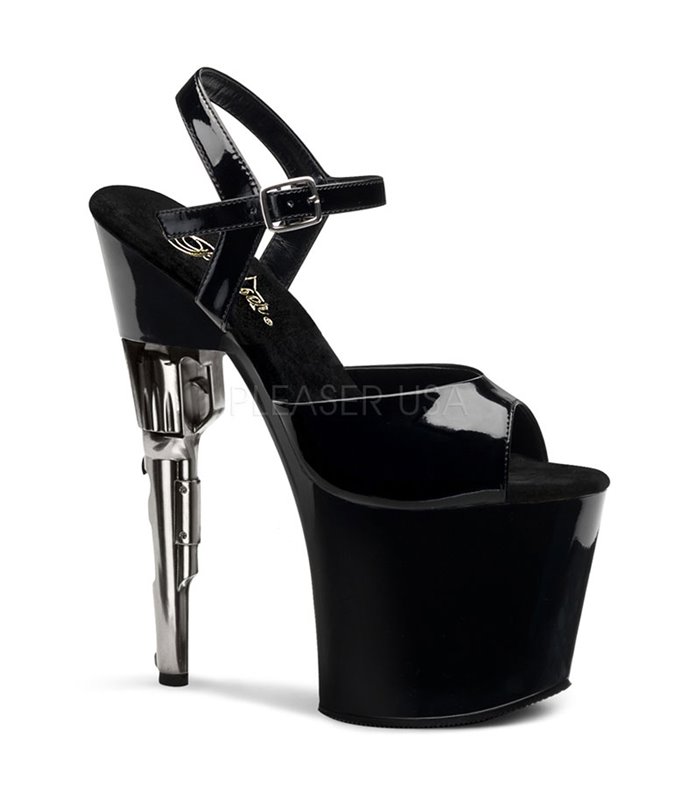 Plateau High Heels BONDGIRL-709 - Schwarz