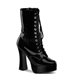 Platform ankle boots ELECTRA-1020 - Patent Black