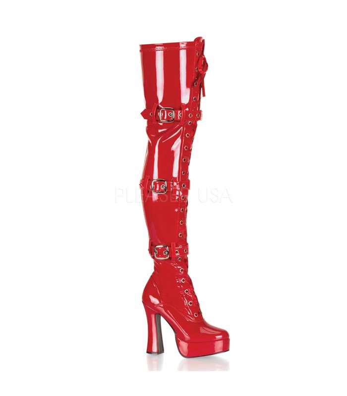Overknee Stiefel ELECTRA-3028 - Lack  Rot