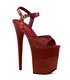 Plateau High Heels FLAMINGO-809-2G - Rubinrot