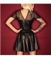 Wetlook Mini Kleid mit Reißverschluss