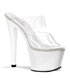 Platform mules SKY-302 - Clear/White