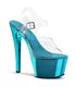 Platform High Heels SKY-308 - Turquoise Chrome