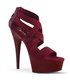 Plateau High Heels DELIGHT-669 - Burgunderrot