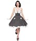 Belsira Vintage-Swing-Kleid schwarz/weiss - midi Kleider