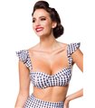 Belsira Vintage Bikinioberteil schwarz/weiss - Bikinis Belsira Vintage Bikinioberteil schwarz/weiss - Bikinis