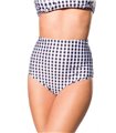 Belsira Bikinihöschen schwarz/weiss - High Waist Belsira Bikinihöschen schwarz/weiss - High Waist