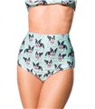 Belsira Bikinihöschen schwarz/weiss - High Waist Belsira Bikinihöschen schwarz/weiss - High Waist