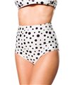 Belsira Bikinihöschen schwarz/weiss - High Waist Belsira Bikinihöschen schwarz/weiss - High Waist