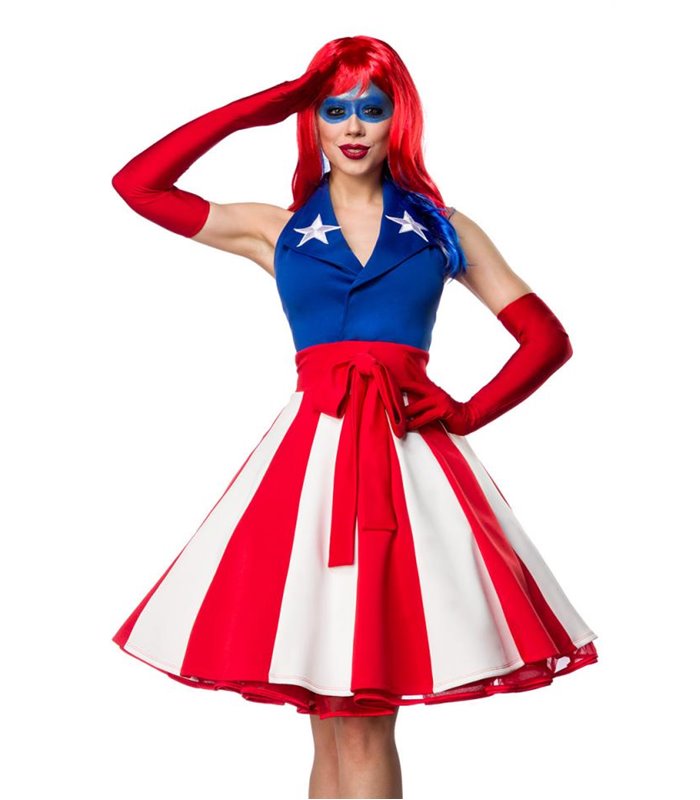 Sexy Miss America Kostümset Karneval Halloween