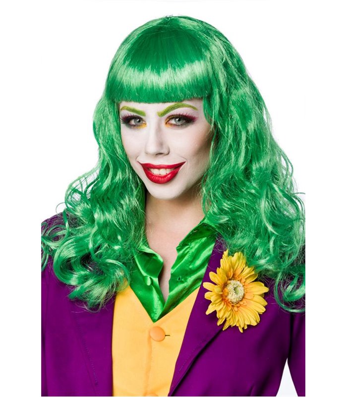Mask Paradise Lady Joker Perücke grün