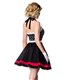 Belsira Neckholder Kleid schwarz/weiß/rot