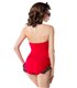Belsira Retro Look Swimsuit rot/schwarz/weiß