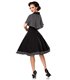 Belsira Swing-Kleid mit Cape schwarz/weiss - midi Kleider