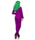 Mask Paradise Kostümset Lady Joker  grün/gelb/lila