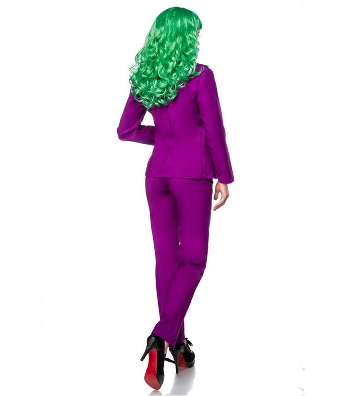 Mask Paradise Kostümset Lady Joker  grün/gelb/lila