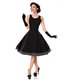Belsira Swing-Kleid mit Cape schwarz/weiss - midi Kleider