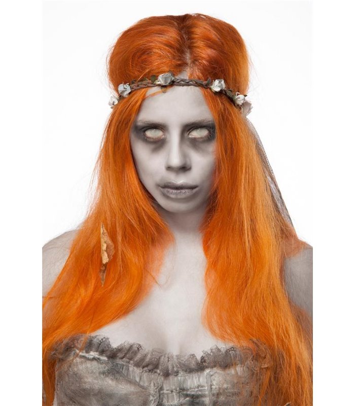 Mask Paradise Zombie Bride weiss/grau - Skelette & Geister