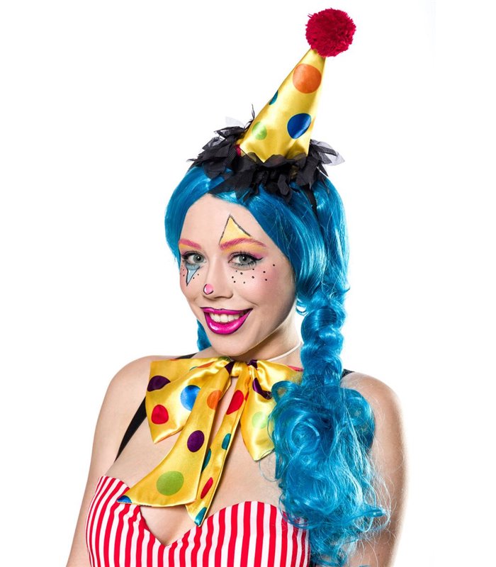 Mask Paradise Clown Girl bunt - Clowns & Harlequins