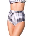 Belsira Bikinihöschen schwarz/weiss - High Waist Belsira Bikinihöschen schwarz/weiss - High Waist