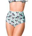 Belsira Bikinihöschen schwarz/weiss - High Waist Belsira Bikinihöschen schwarz/weiss - High Waist