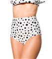 Belsira Bikinihöschen schwarz/weiss - High Waist Belsira Bikinihöschen schwarz/weiss - High Waist